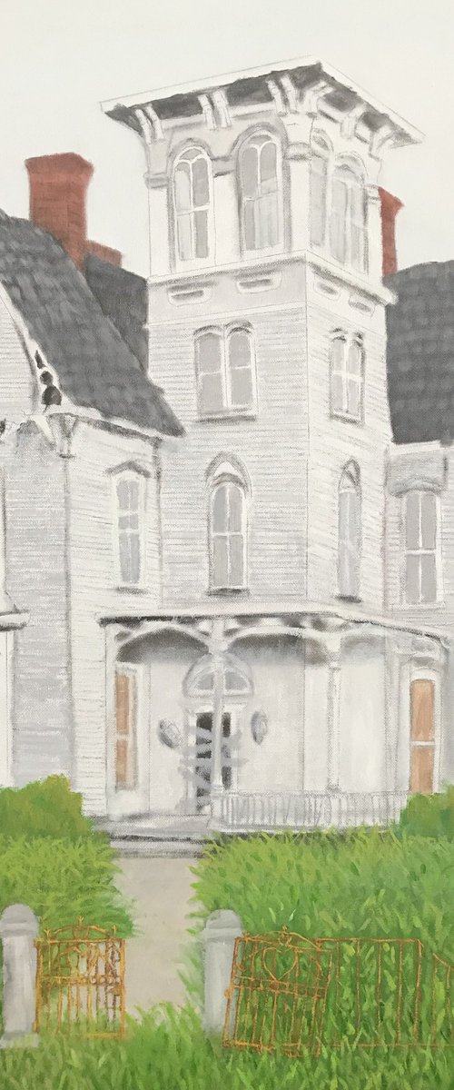 ABANDONED ITALIANATE HOUSE by Leslie Dannenberg