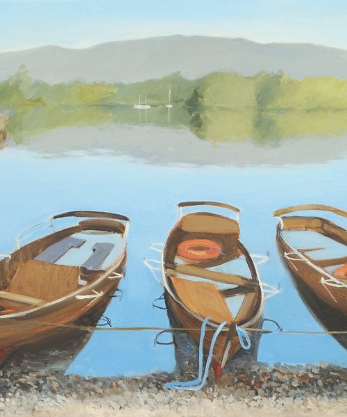 Submerged Boats, Windermere by Alison Bradley