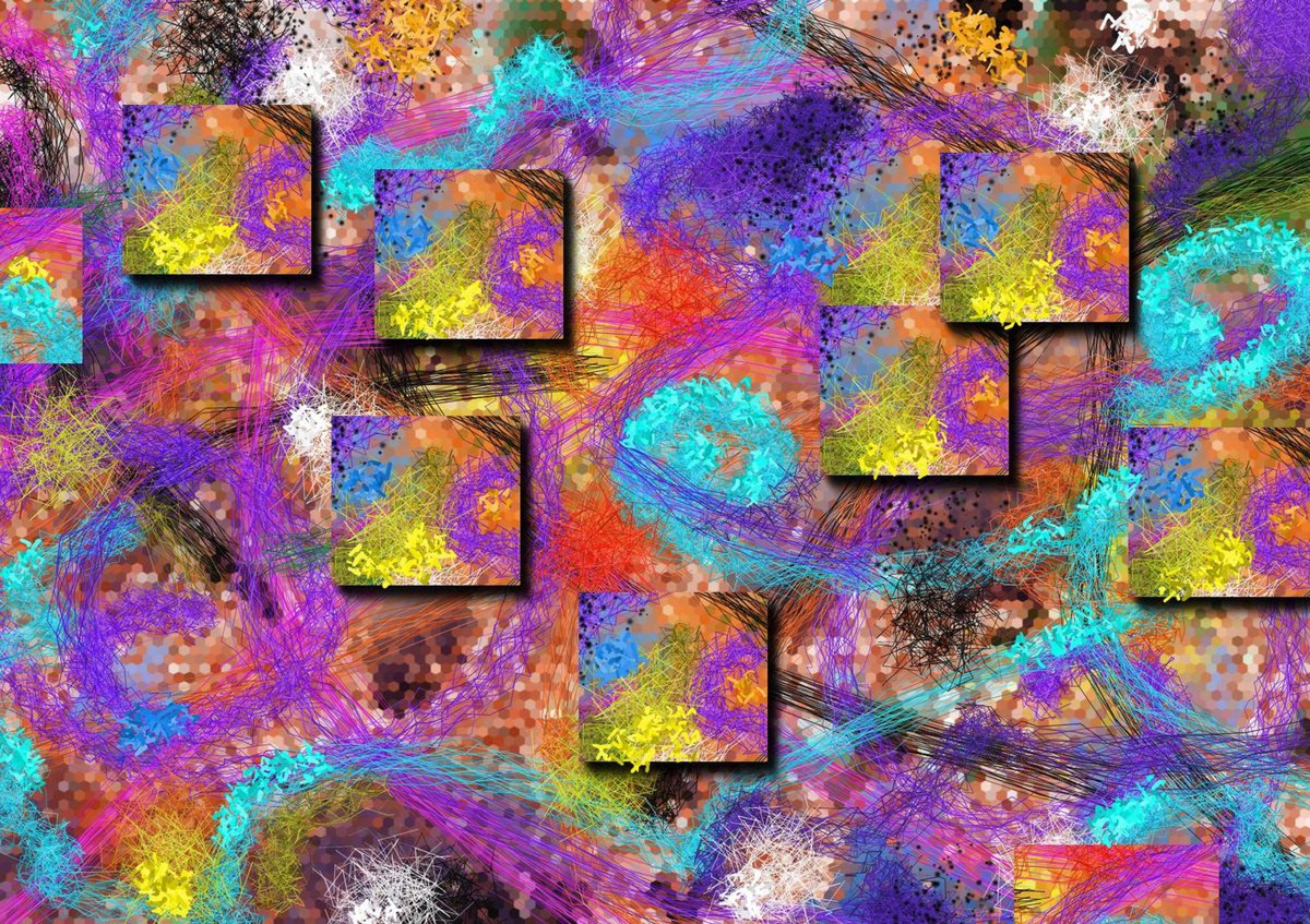 Geometric Abstract Print By Galina Victoria, 48 X 34, Unfolding Dream, Original Artwork