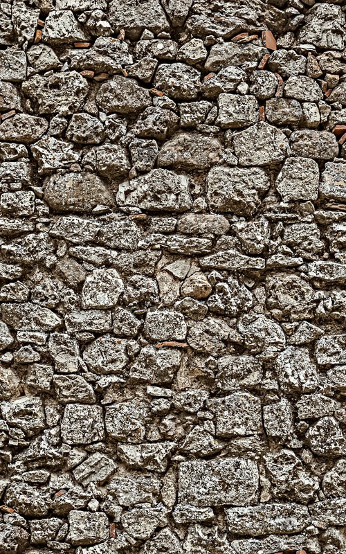 Stone wall by Lidiya Dmitrieva