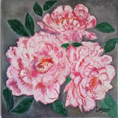 The three peonies by Isabelle Lucas