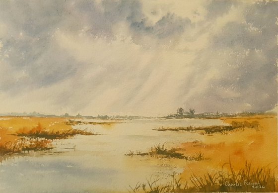 Storm Light Over Water