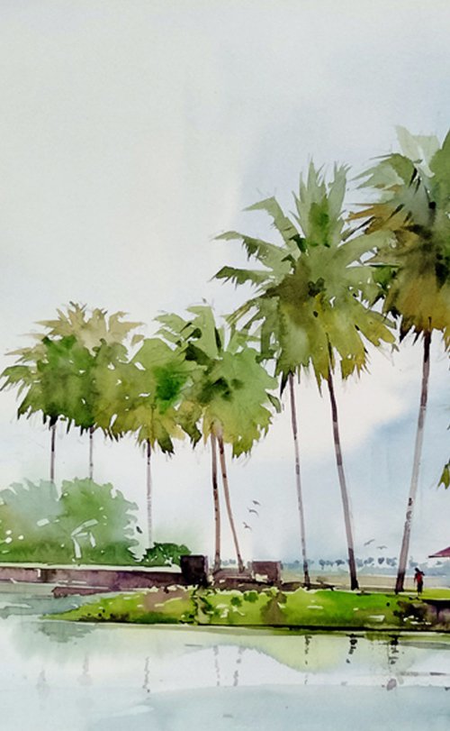 Kerala backwater by Raji Pavithran