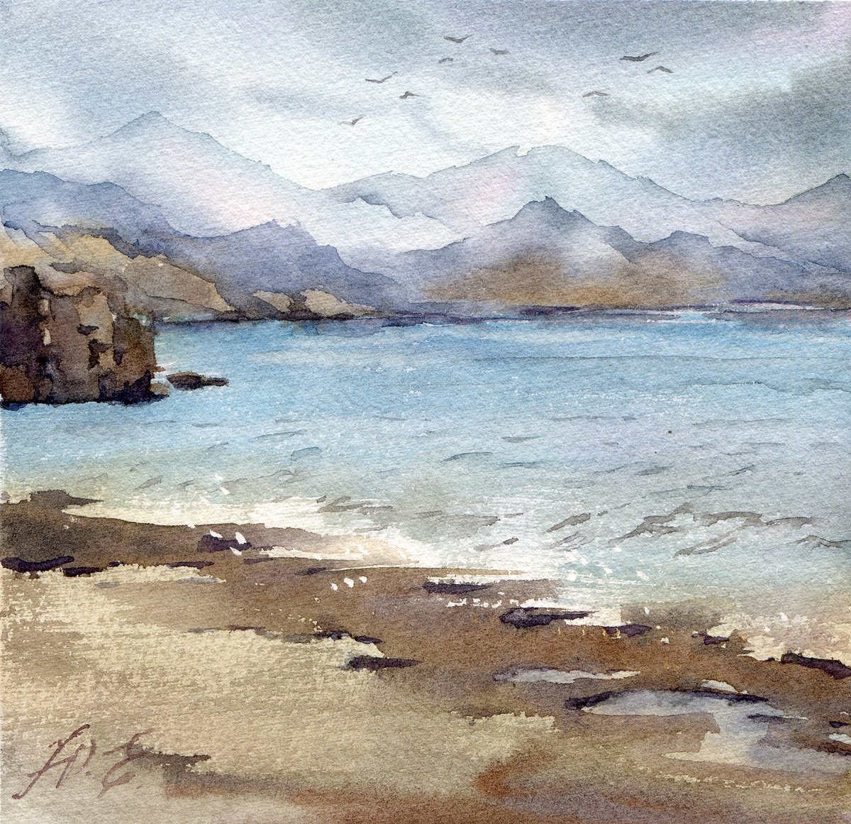 Crete, small seascape by Yulia Evsyukova