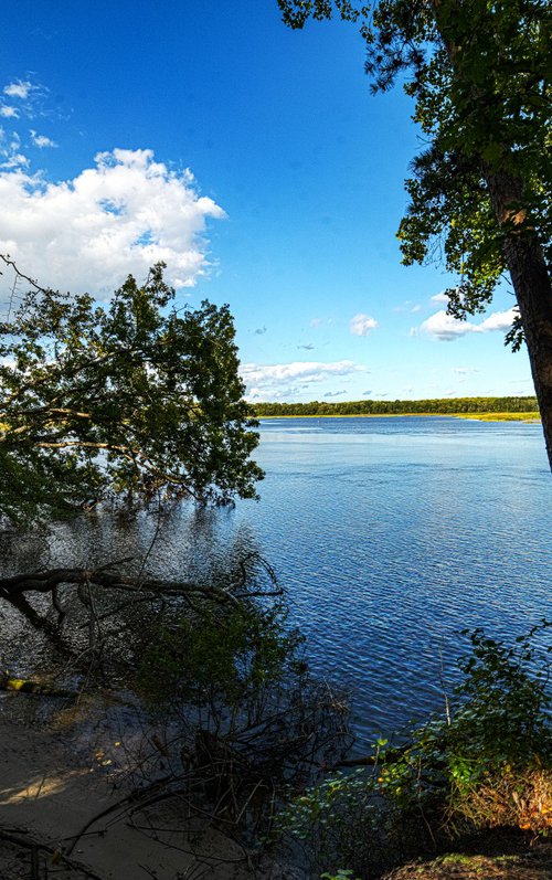 Serenity by the river by David Huntzinger