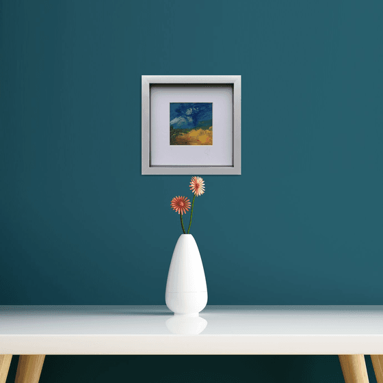 Edit 2.2 - Framed abstract landscape painting