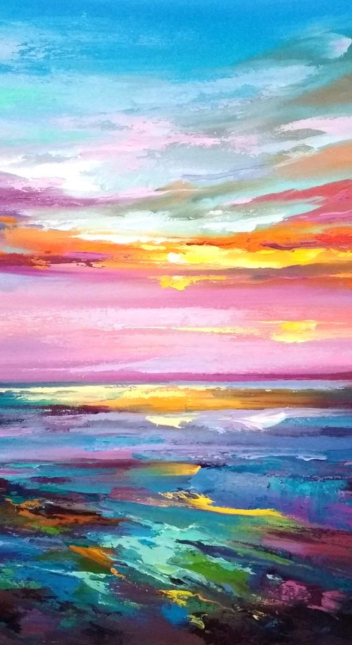 Abstract morning seascape by Andrej  Ostapchuk