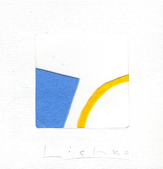 YELLOW AND BLUE 15.5*15 CM / 6,10*5,90 INCH