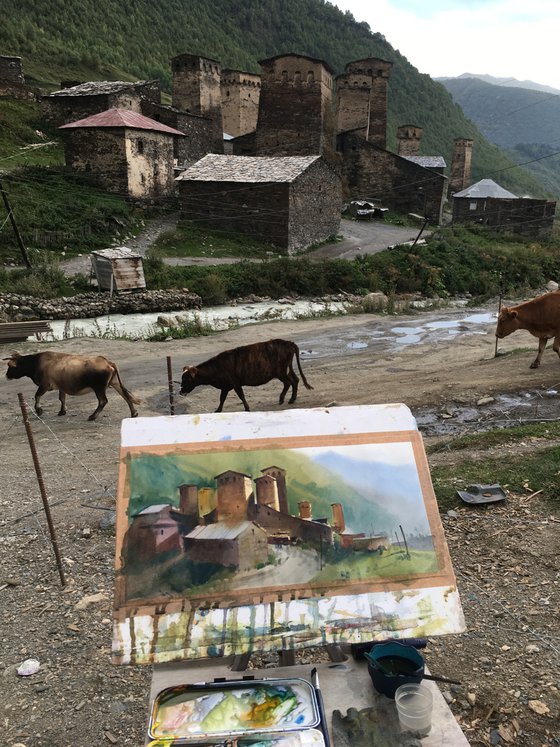 Mountainous Svaneti. Georgia