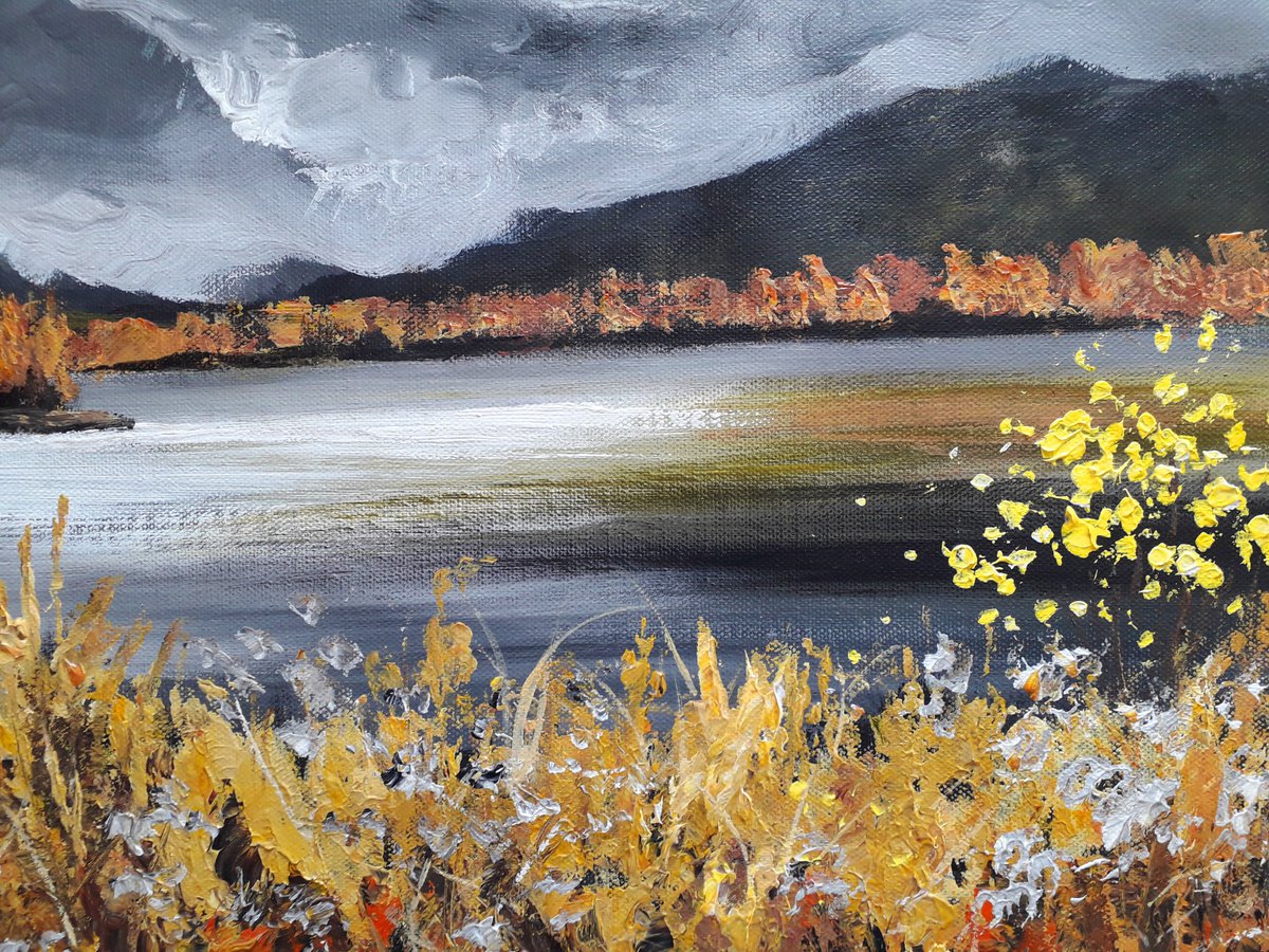Autumn movement. Painting on canvas by Alexander Zhilyaev
