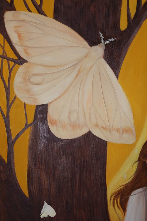 She Sits Where the World Splits