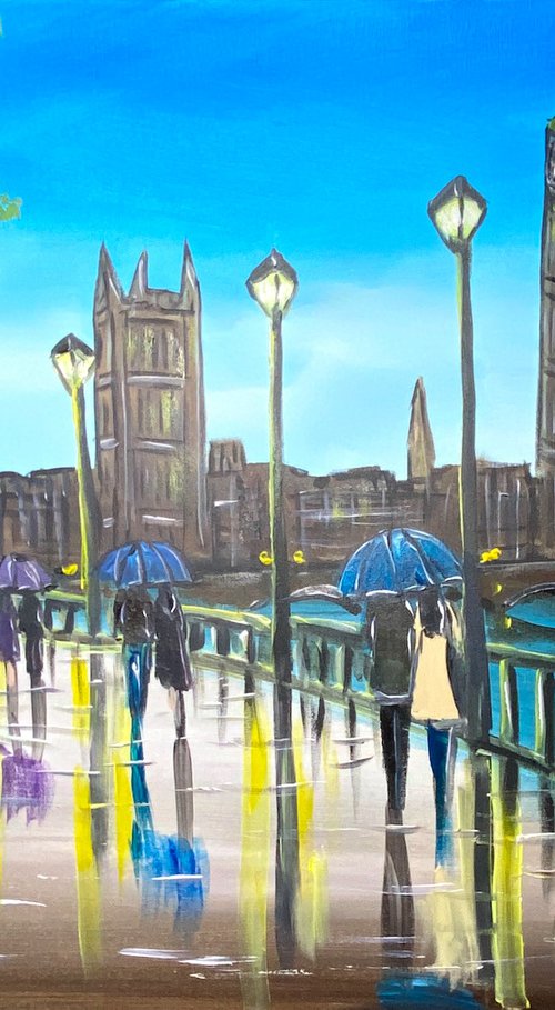 Blue Skies In London 5 by Aisha Haider
