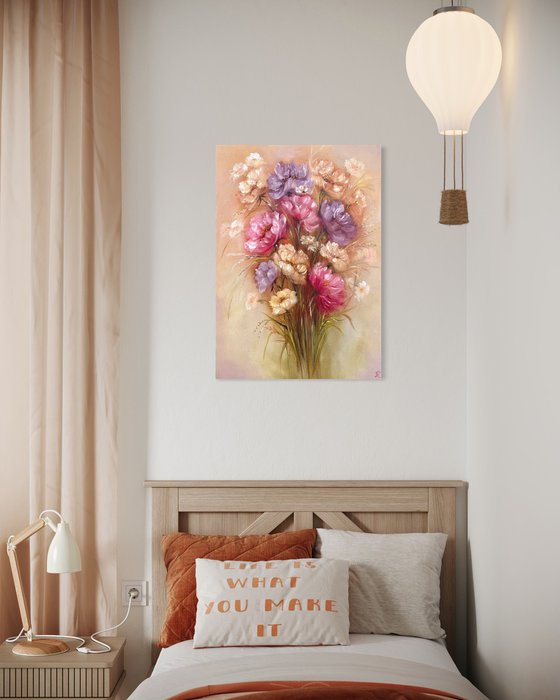 Floral Light - series Romantic bouquet