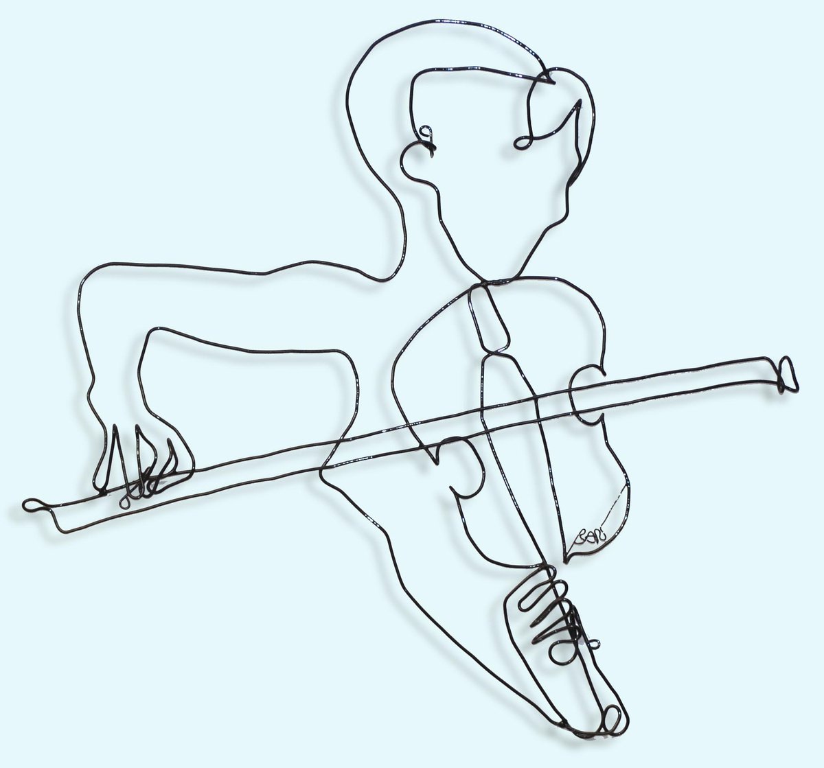 Girl Pllaying Violin #7593 by Bart Soutendijk