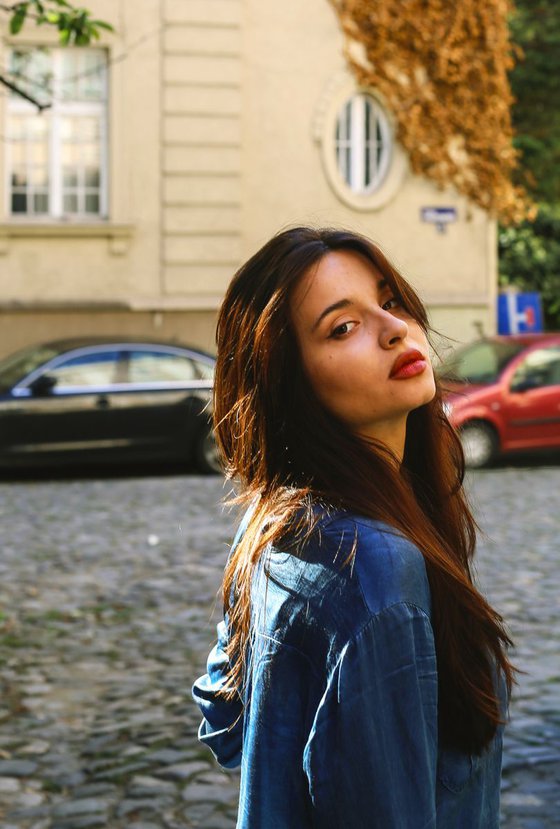 Girl on street