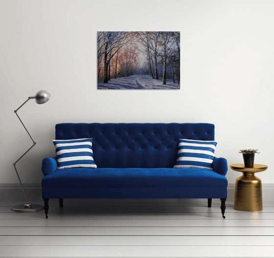 "Dawn in the Winter Forest"