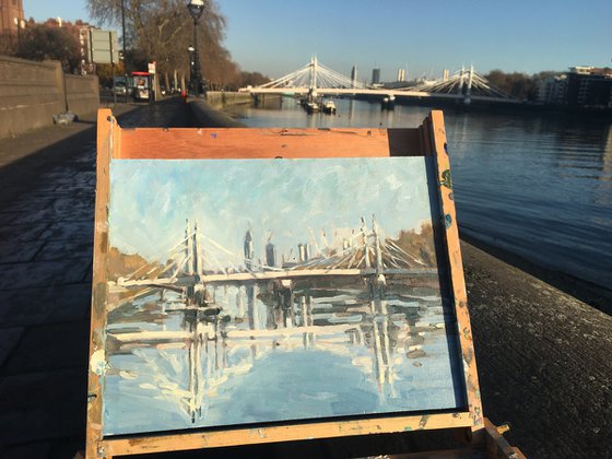 Albert bridge en plein air - London