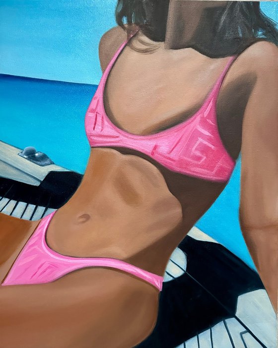 Pink on a Yacht