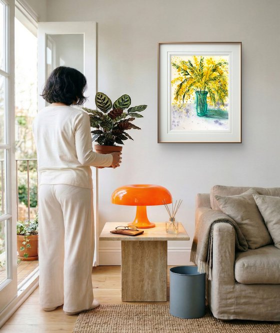 Mimosa branch Acacia Dealbata