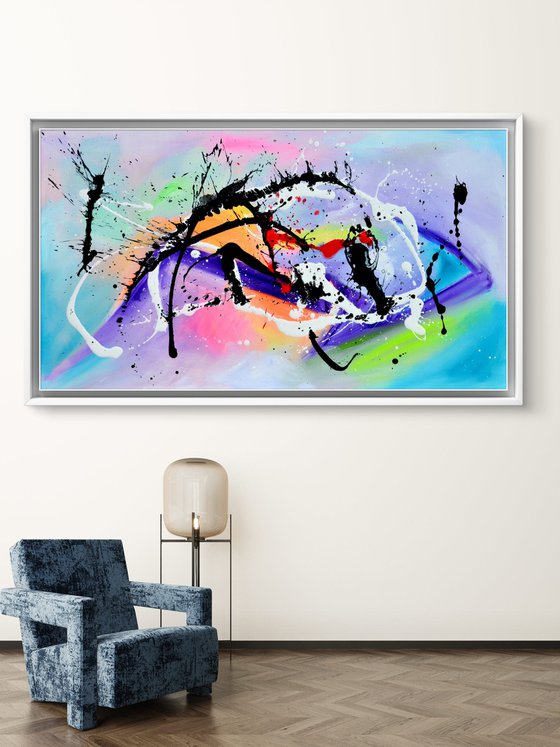 Elements - Large Colorful Abstract Painting