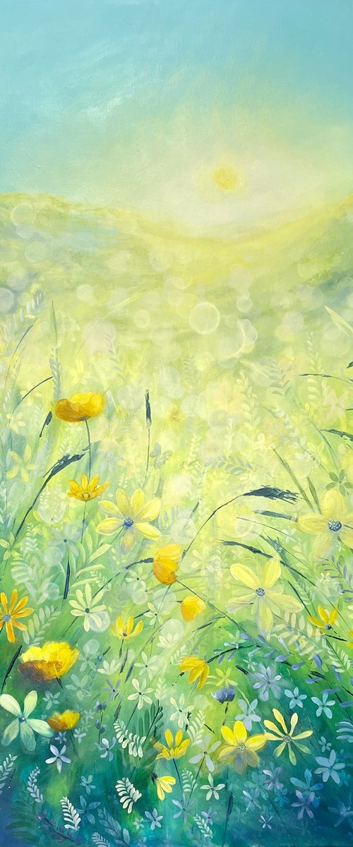 Sunrise over the meadow by Emma Sian Pritchard
