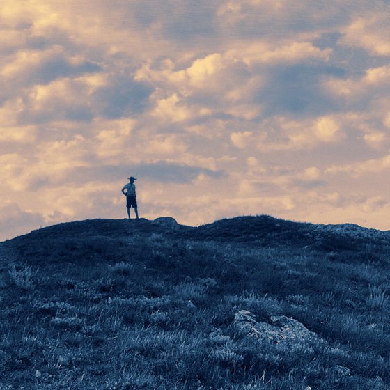 On the endless expanse.