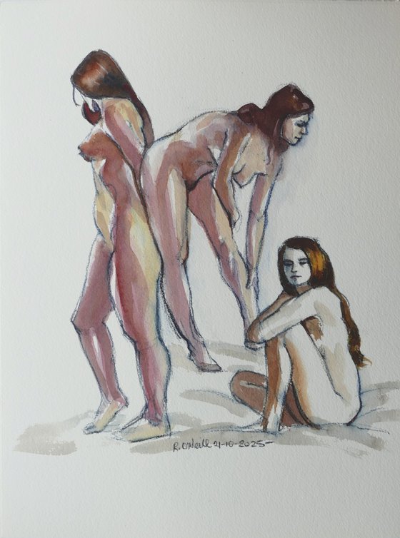 Female nude various poses