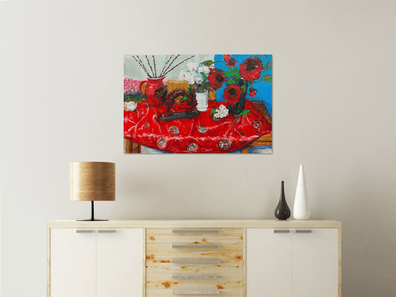 The Dragon and Red Kimono