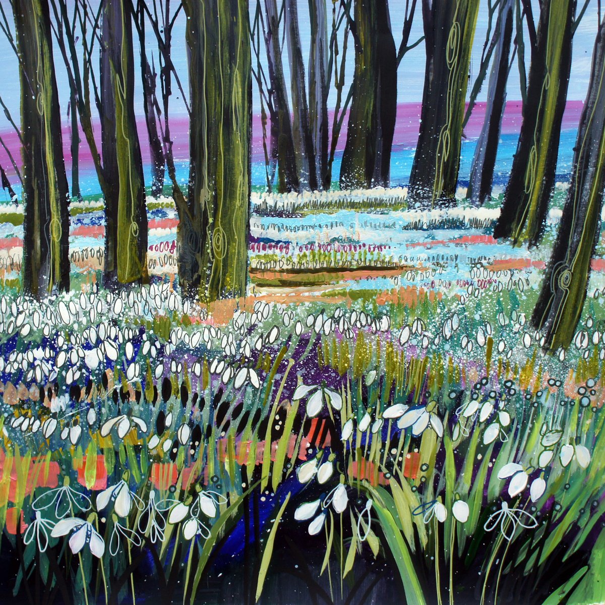 Evening Snowdrops by Julia Rigby