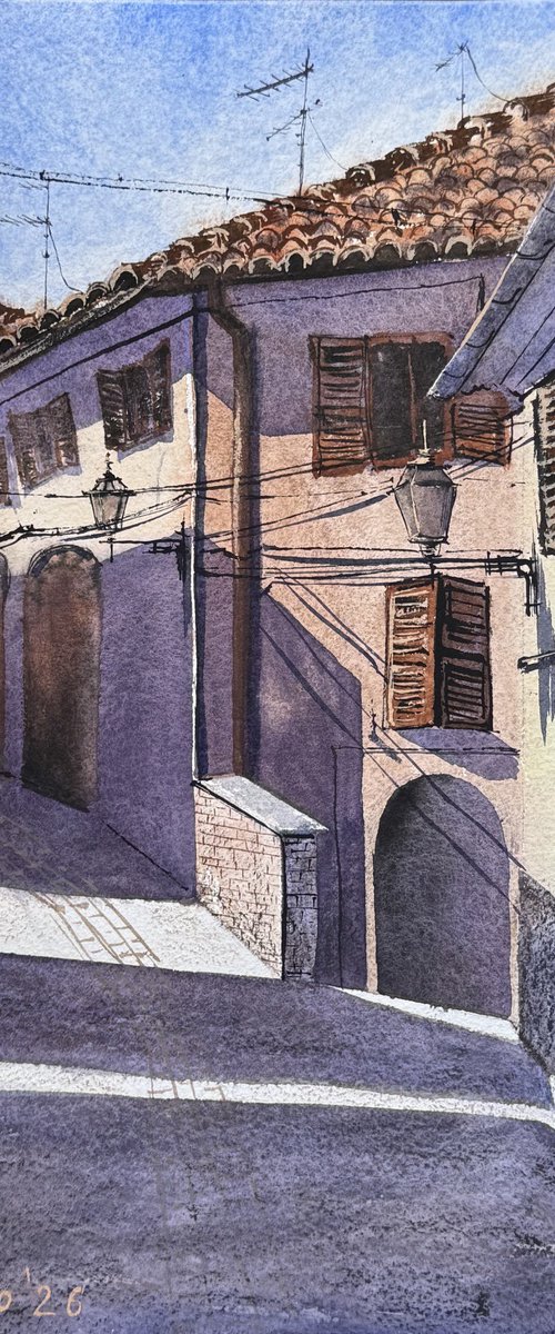 Old town Fabriano Ancona Italy by Yuliia Sharapova