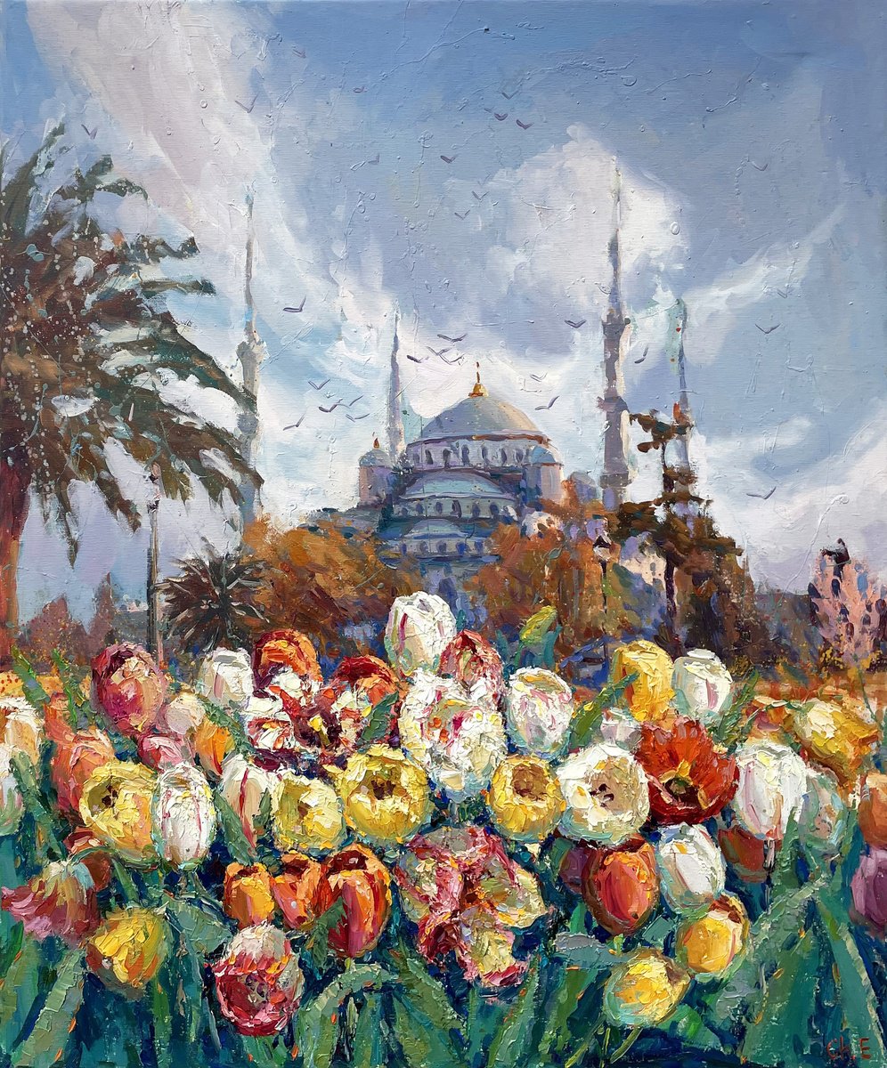 Tulips By Evgeny Chernyakovsky, 27 X 31, Artwork For Sale On Artfinder