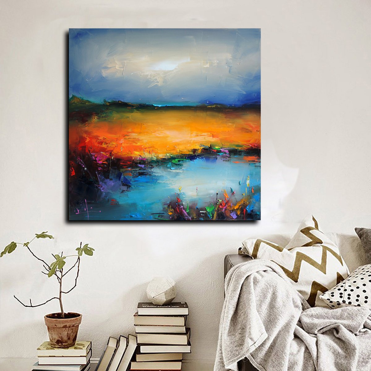The Silence Of Landscape By Stanislav Lazarov, 31 X 31, Artwork For Sale On Artfinder