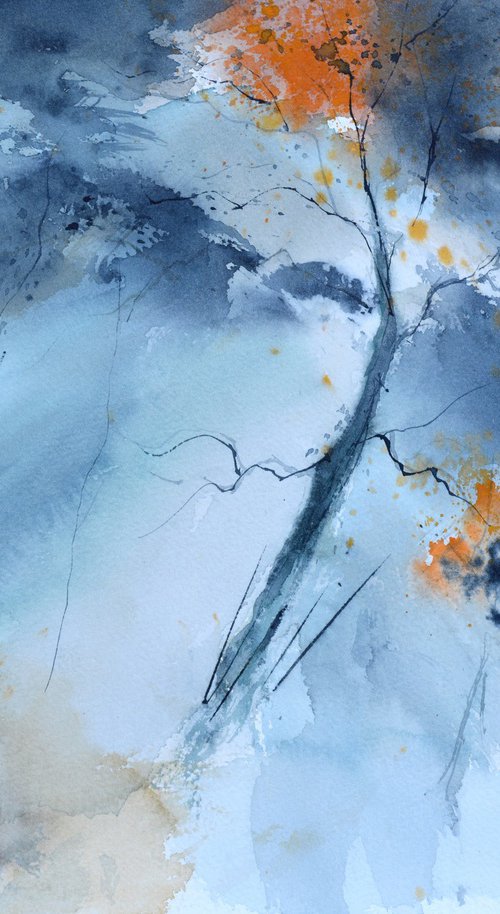 Misty watercolor by Pol Henry Ledent