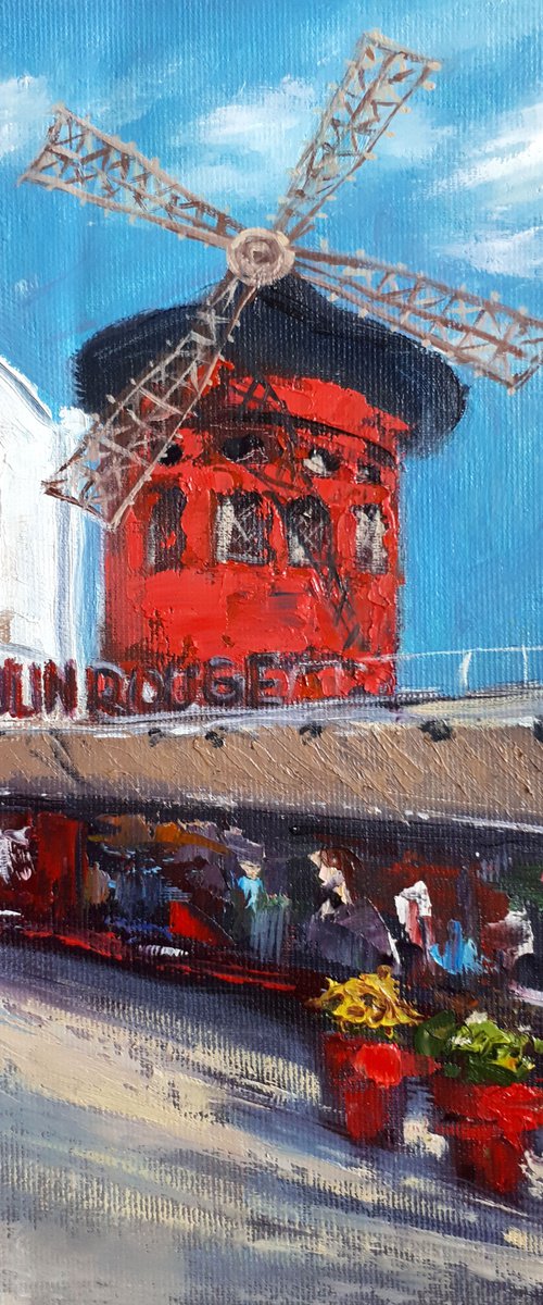 Moulin Rouge /  ORIGINAL OIL PAINTING by Salana Art / Svetlana Samovarova