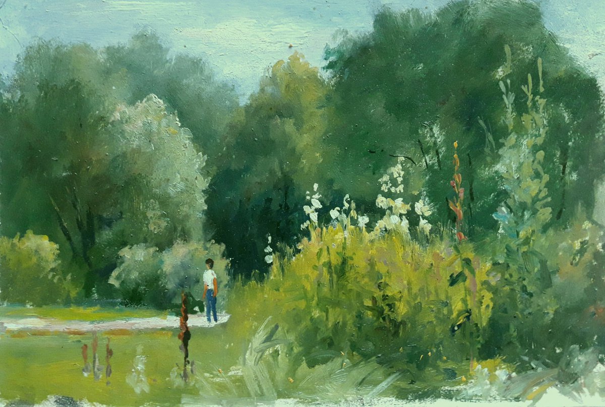 Oil painting Stroll nSerb288 by Boris Serdyuk