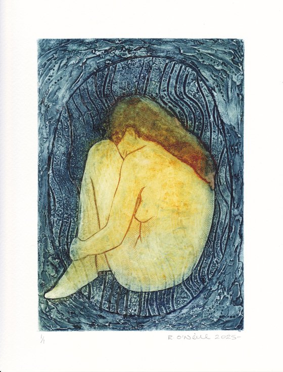 Seated female nude