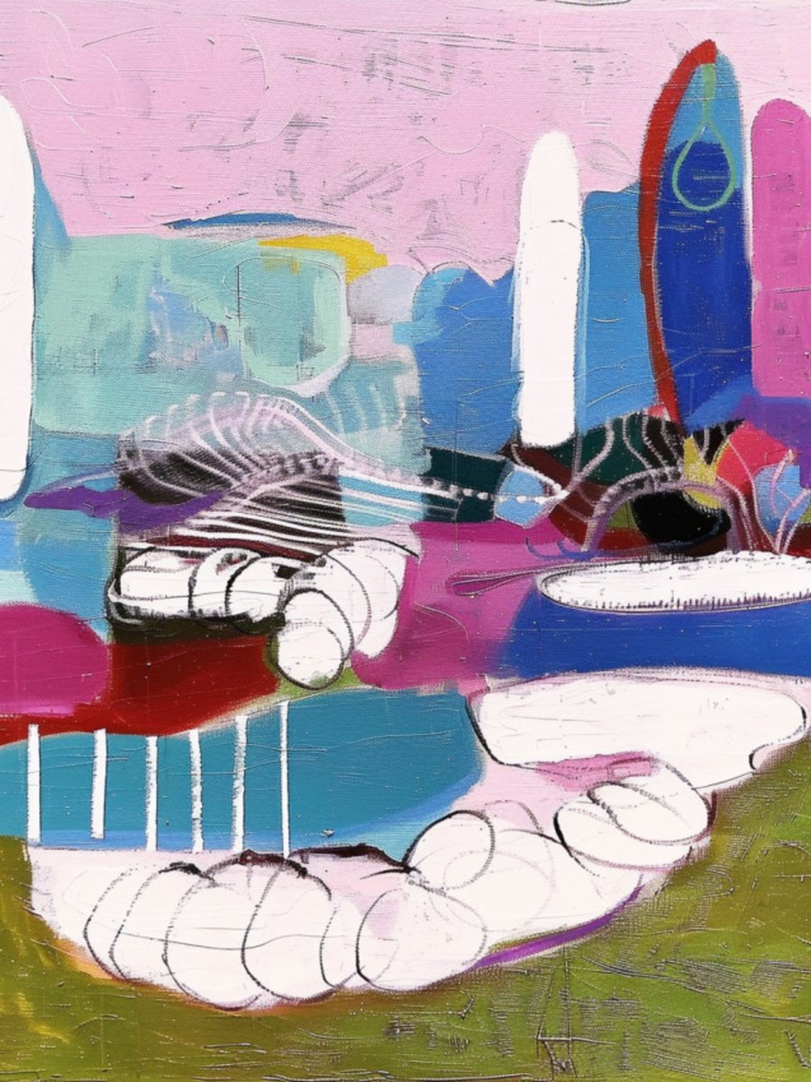 Abstract Print By Elena Avanesova, 24 X 31, Dreams In Mallorca, Original Artwork