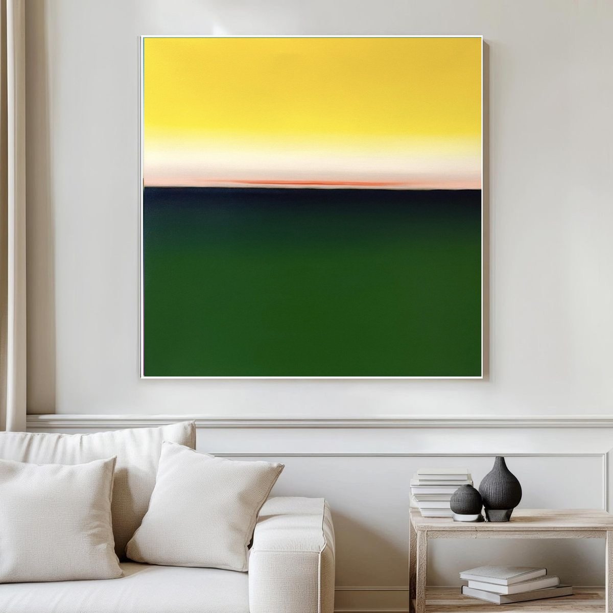 Surrealistic Oil Painting , Deep Inside 89, Bright Sunset By Larissa Uvarova, 31 X 31, Artwork For Sale On Artfinder