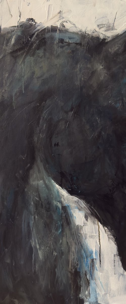 Black horse by Liubou Sas