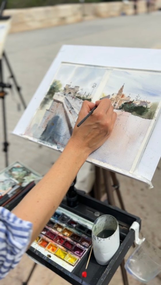 Serrans Bridge Views(Diptych)