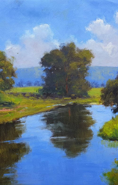 Bend In The Oxley River by Rod Moore