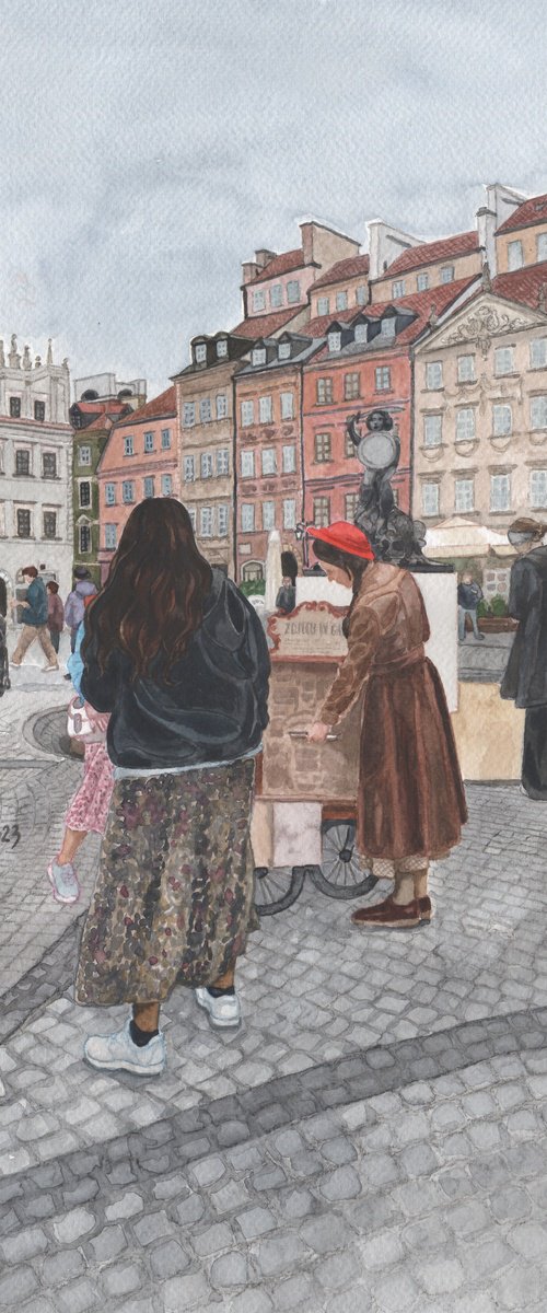 In the Old Town Square - Warsaw by Jolanta Czarnecka