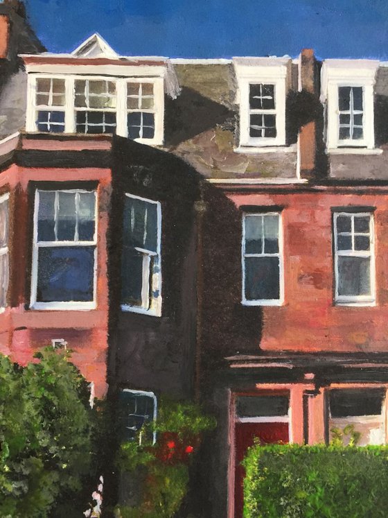 Edinburgh, Pinky Brown Houses, Stockbridge