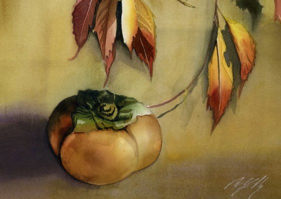 still life with persimmon