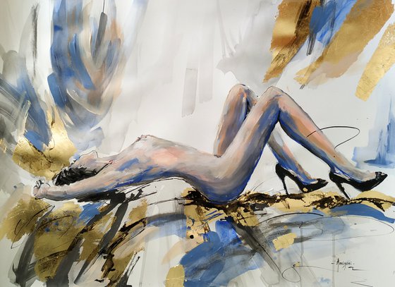 Seductive- painting on Paper