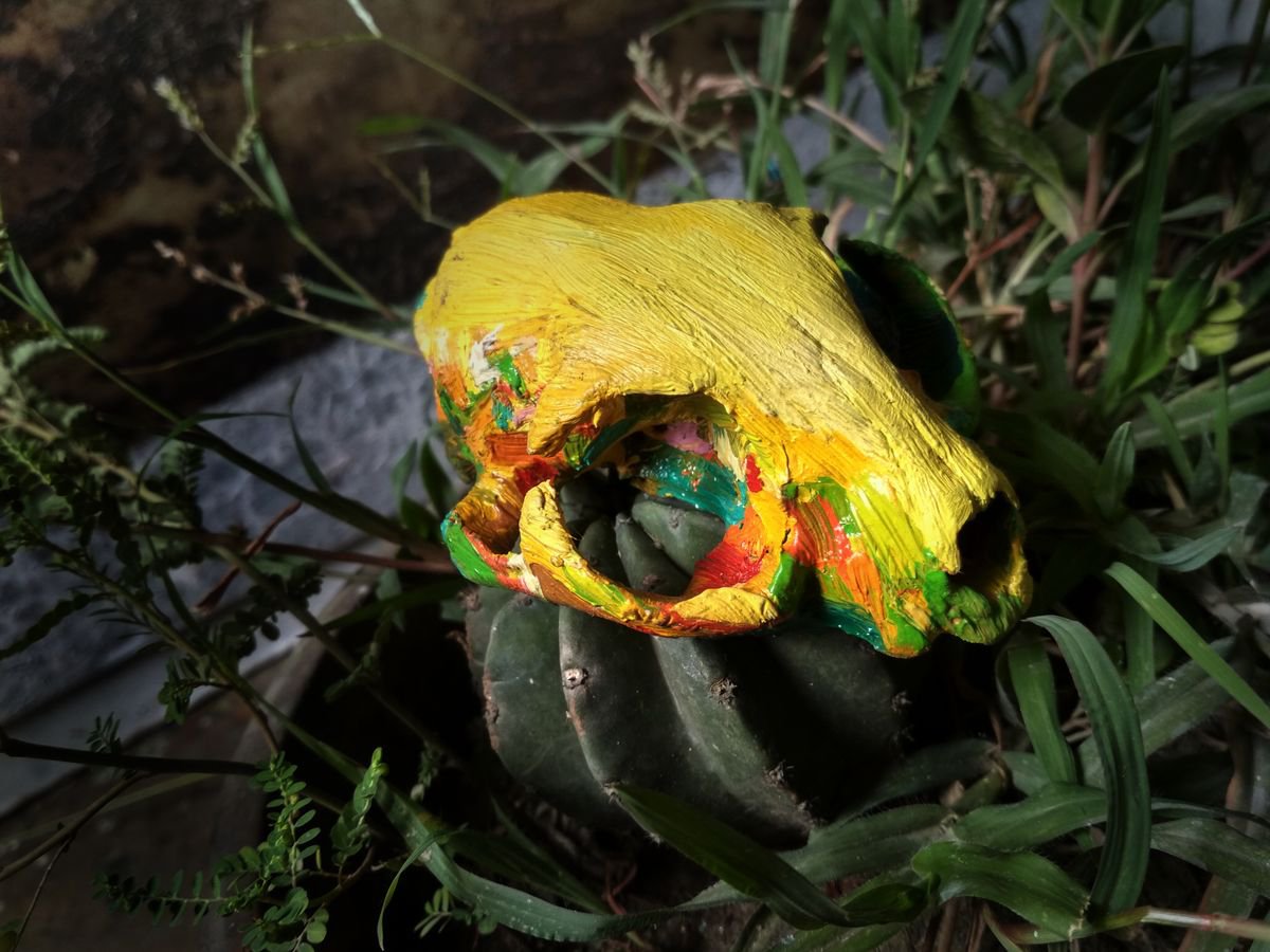 Organic Animal Sculpture By Abhishek Kumar, 5 X 5, Spring Sprouts On Death, Original Artwork