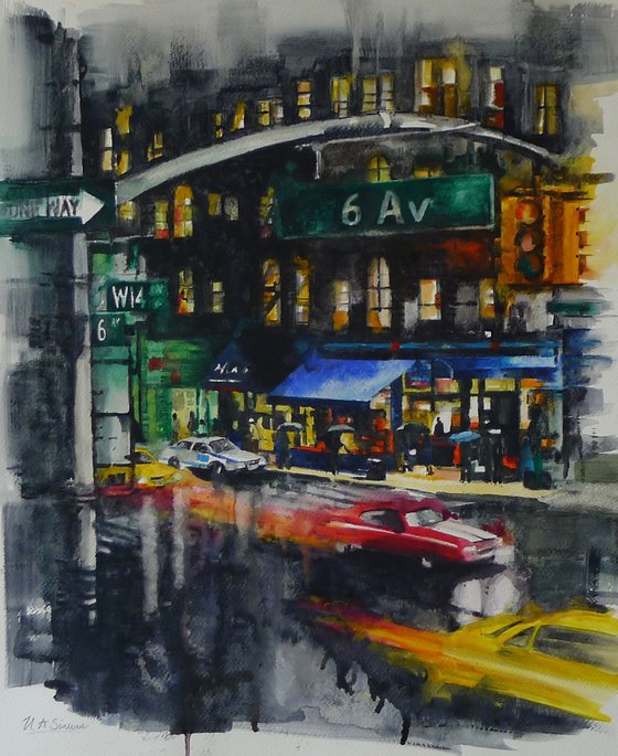 Study 2 New York Cityscape 6th Ave