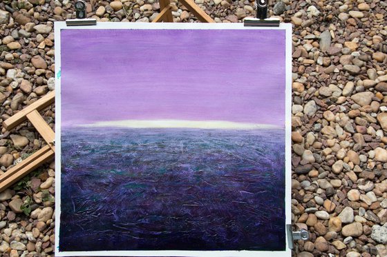 Seascape in purple and violet