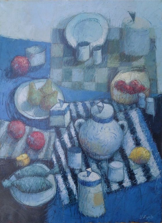Still life(60x80cm, oil painting, ready to hang)