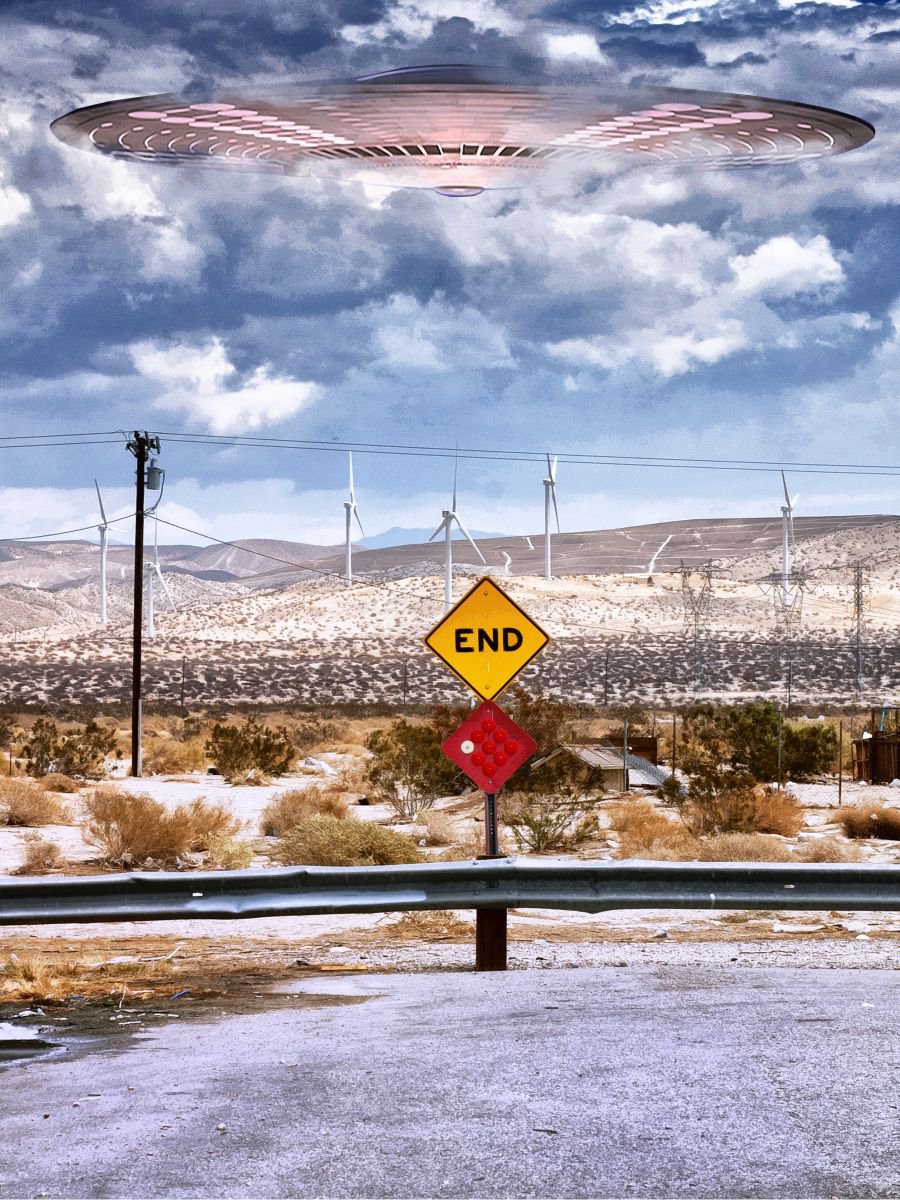 Surrealistic Photograph , The End Palm Springs Ca By William Dey, 17 X 22, Artwork For Sale On Artfinder